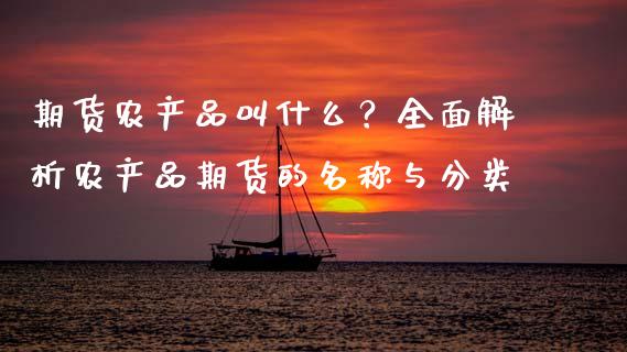 期货农产品叫什么？全面解析农产品期货的名称与分类_https://cj002.lansai.wang_股市问答_第1张