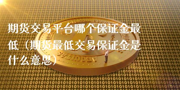 期货交易平台哪个保证金最低（期货最低交易保证金是什么意思）_https://cj002.lansai.wang_股市问答_第1张
