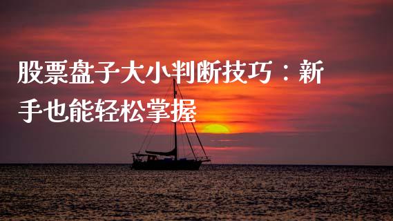 股票盘子大小判断技巧：新手也能轻松掌握_https://cj002.lansai.wang_股市问答_第1张