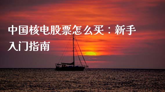 中国核电股票怎么买：新手入门指南_https://cj002.lansai.wang_期货问答_第1张