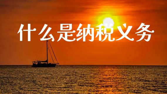 什么是纳税义务_https://cj002.lansai.wang_会计问答_第1张