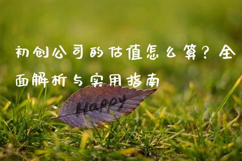 初创公司的估值怎么算？全面解析与实用指南_https://cj002.lansai.wang_理财问答_第1张