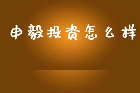 申毅投资怎么样_https://cj002.lansai.wang_理财问答_第1张