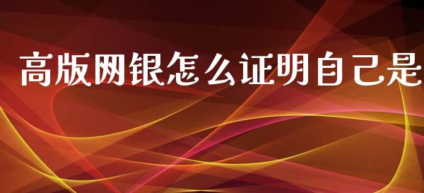 高版网银怎么证明自己是_https://cj002.lansai.wang_期货问答_第1张