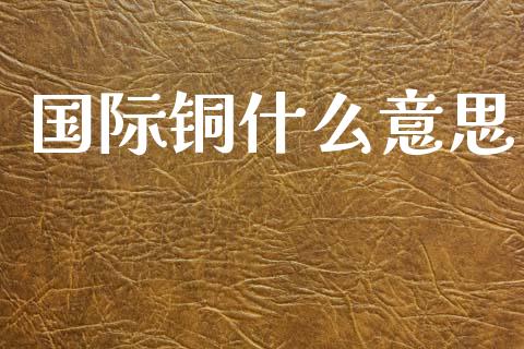 国际铜什么意思_会计问答_第1张_财经百问网 国际铜什么意思_https://cj002.lansai.wang_会计问答_第1张