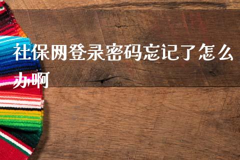 社保网登录密码忘记了怎么办啊_https://cj002.lansai.wang_保险问答_第1张