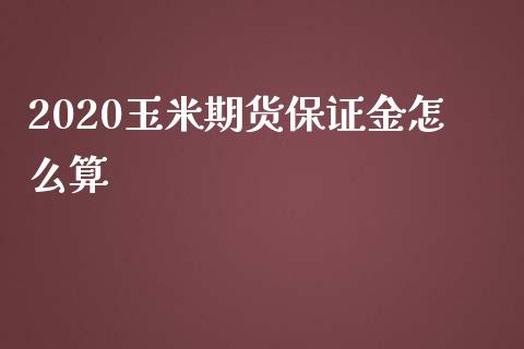 2020玉米期货保证金怎么算_https://cj002.lansai.wang_期货问答_第1张