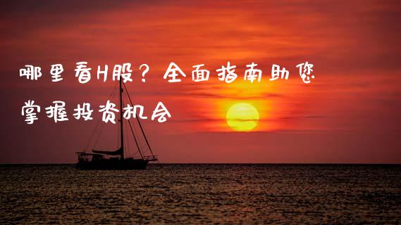哪里看H股？全面指南助您掌握投资机会_https://cj002.lansai.wang_金融问答_第1张