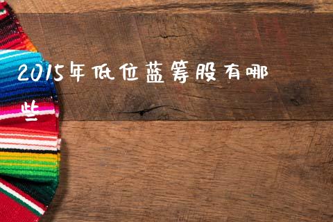 2015年低位蓝筹股有哪些_https://cj002.lansai.wang_保险问答_第1张
