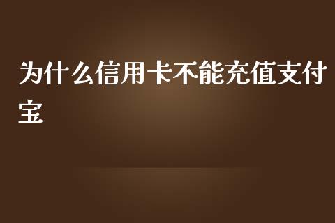 为什么信用卡不能充值支付宝_https://cj002.lansai.wang_财经百问_第1张