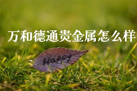 万和德通贵金属怎么样_https://cj002.lansai.wang_理财问答_第1张