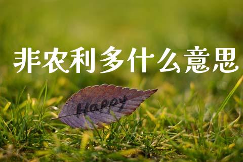 非农利多什么意思_https://cj002.lansai.wang_财经问答_第1张