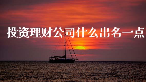 投资理财公司什么出名一点_https://cj002.lansai.wang_理财问答_第1张