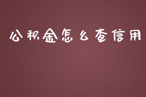 公积金怎么查信用_https://cj002.lansai.wang_理财问答_第1张