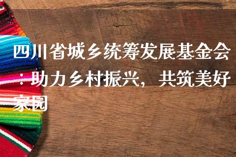 四川省城乡统筹发展基金会：助力乡村振兴，共筑美好家园_https://cj002.lansai.wang_会计问答_第1张