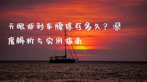天眼拍到车牌保存多久？深度解析与实用指南_https://cj002.lansai.wang_财经百问_第1张