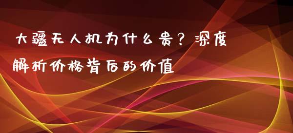 大疆无人机为什么贵？深度解析价格背后的价值_https://cj002.lansai.wang_金融问答_第1张