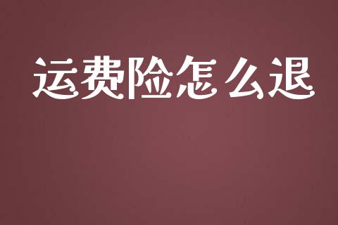 运费险怎么退_https://cj002.lansai.wang_保险问答_第1张