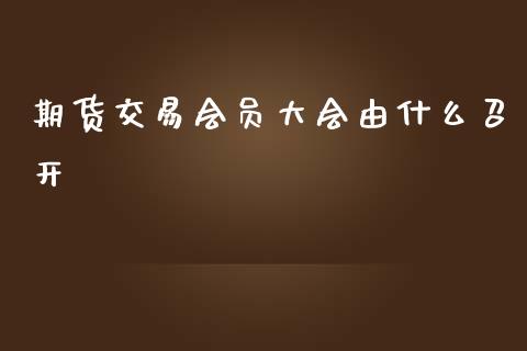 期货交易会员大会由什么召开_https://cj002.lansai.wang_财经问答_第1张