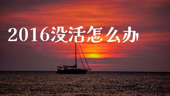 2016没活怎么办_https://cj002.lansai.wang_财经百问_第1张