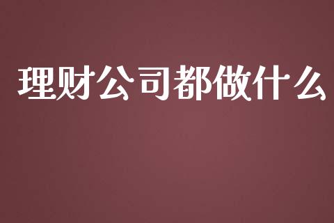 理财公司都做什么_https://cj002.lansai.wang_理财问答_第1张