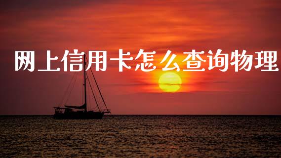 网上信用卡怎么查询物理_https://cj002.lansai.wang_金融问答_第1张