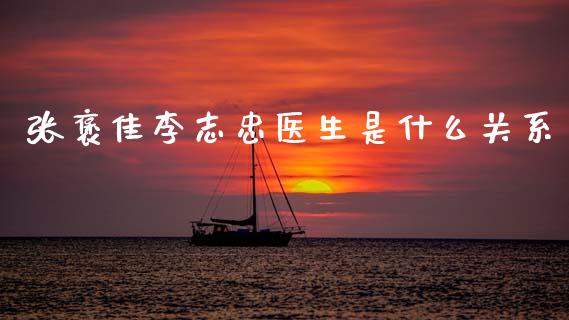 张褒佳李志忠医生是什么关系_https://cj002.lansai.wang_会计问答_第1张