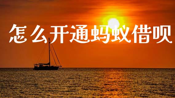 怎么开通蚂蚁借呗_https://cj002.lansai.wang_理财问答_第1张