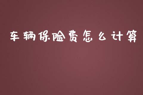 车辆保险费怎么计算_https://cj002.lansai.wang_保险问答_第1张
