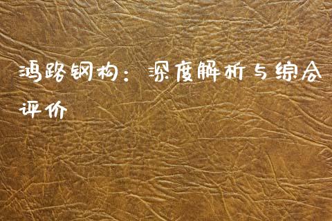 鸿路钢构：深度解析与综合评价_https://cj002.lansai.wang_金融问答_第1张
