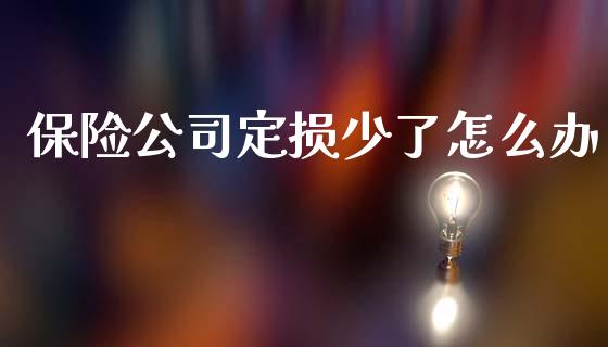 保险公司定损少了怎么办_https://cj002.lansai.wang_理财问答_第1张