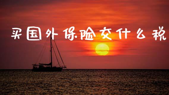 买国外保险交什么税_https://cj002.lansai.wang_会计问答_第1张