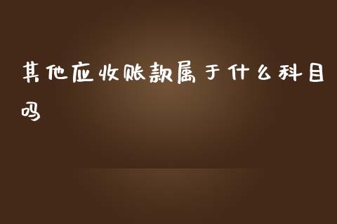 其他应收账款属于什么科目吗_https://cj002.lansai.wang_会计问答_第1张
