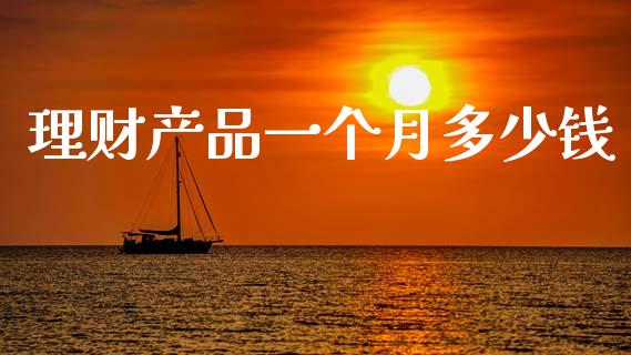 理财产品一个月多少钱_https://cj002.lansai.wang_金融问答_第1张