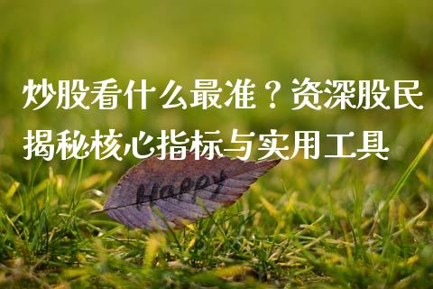 炒股看什么最准？资深股民揭秘核心指标与实用工具_https://cj002.lansai.wang_期货问答_第1张