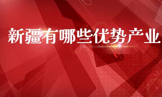 新疆有哪些优势产业_https://cj002.lansai.wang_财经问答_第1张