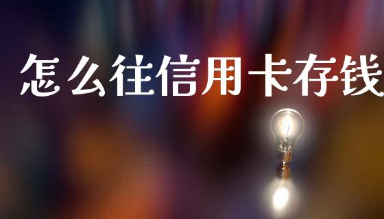 怎么往信用卡存钱_https://cj002.lansai.wang_金融问答_第1张