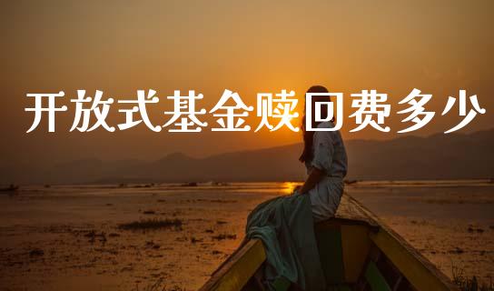 开放式基金赎回费多少_https://cj002.lansai.wang_金融问答_第1张
