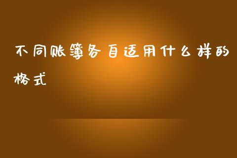 不同账簿各自适用什么样的格式_https://cj002.lansai.wang_会计问答_第1张