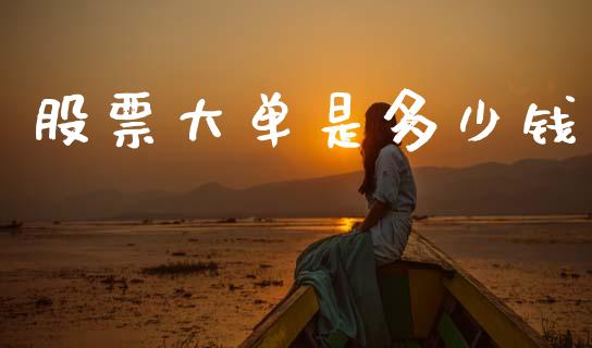 股票大单是多少钱_https://cj002.lansai.wang_理财问答_第1张