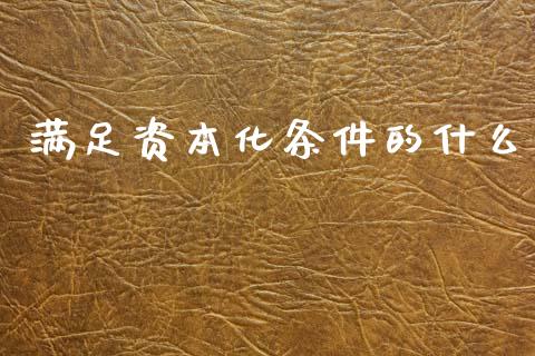 满足资本化条件的什么_https://cj002.lansai.wang_会计问答_第1张