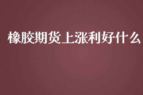 橡胶期货上涨利好什么_https://cj002.lansai.wang_会计问答_第1张