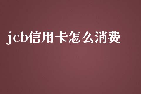 jcb信用卡怎么消费_https://cj002.lansai.wang_金融问答_第1张