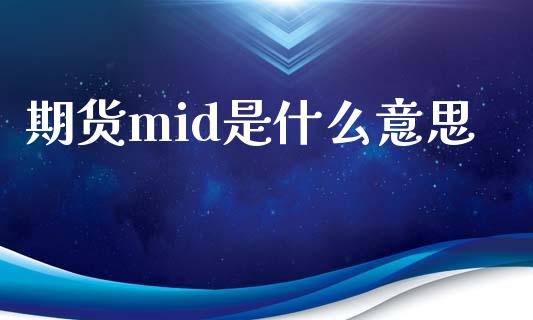 期货mid是什么意思_https://cj002.lansai.wang_财经百问_第1张