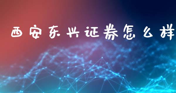 西安东兴证券怎么样_https://cj002.lansai.wang_金融问答_第1张