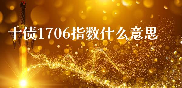 十债1706指数什么意思_https://cj002.lansai.wang_财经问答_第1张