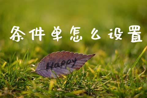 条件单怎么设置_https://cj002.lansai.wang_期货问答_第1张