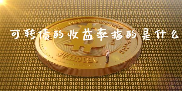可转债的收益率指的是什么_https://cj002.lansai.wang_股市问答_第1张
