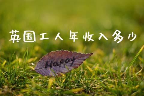英国工人年收入多少_https://cj002.lansai.wang_金融问答_第1张