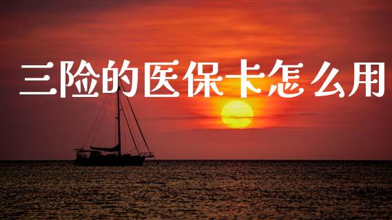 三险的医保卡怎么用_https://cj002.lansai.wang_保险问答_第1张
